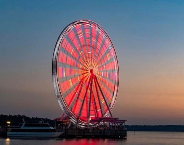 national harbor in the summer