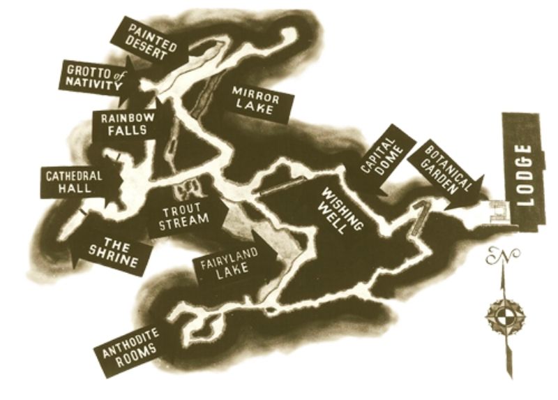 skyline caverns map