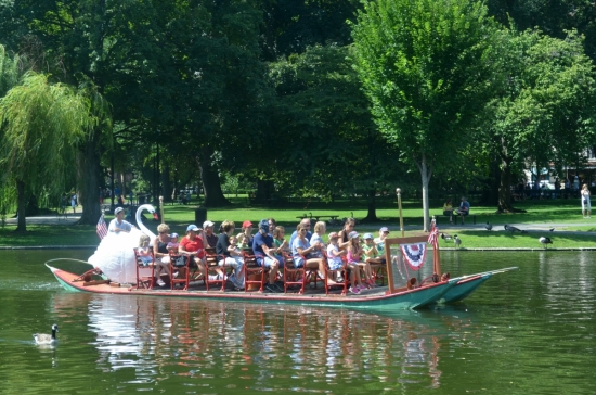 Swan Boats in Boston - Visiting Boston with Kids