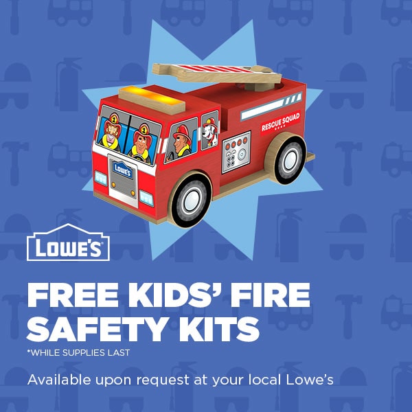 Example of previous month Lowe's Kids workshop kit