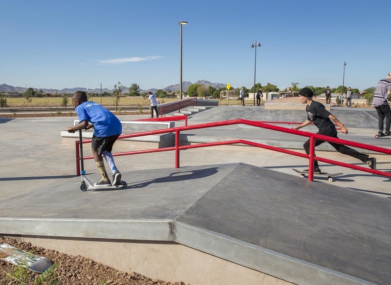Skate park at Mansel Carter