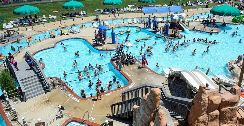 Water Mine in Reston swimming pools, slides and lazy river