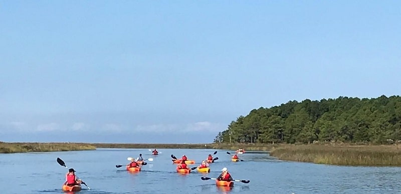 Kayaking at Janes Island State Park