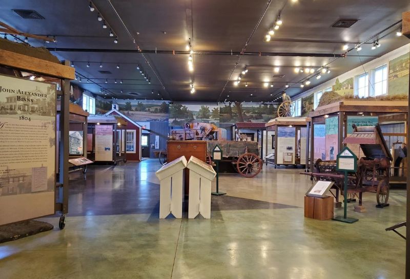 Inside view of the Heritage Farm Museum 
