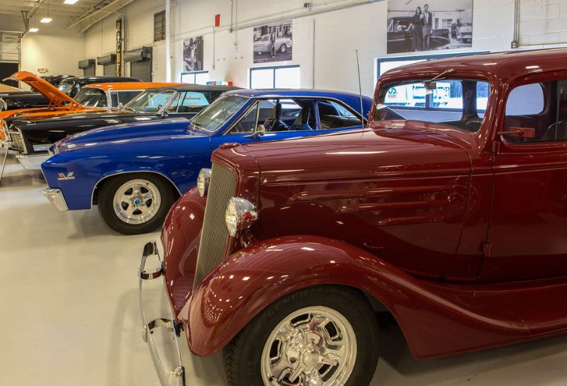 Vintage cars at Keystone Tractor Works