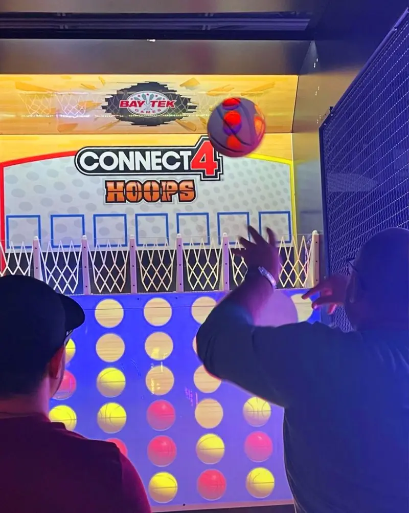 Having a blast at Dave & Buster's arcade!!