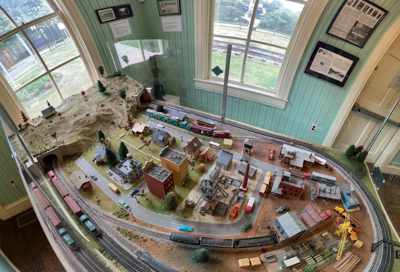 Train display at Fairfax Station Railroad Museum