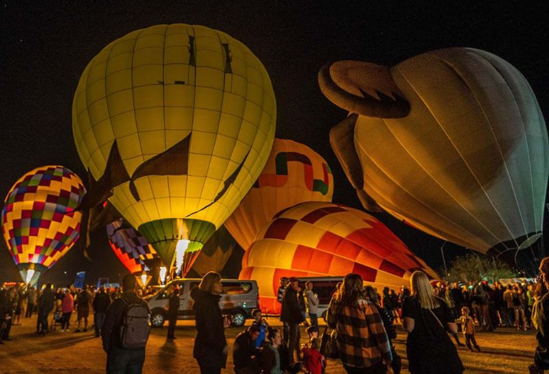 Arizona Balloon Classic balloon inflation