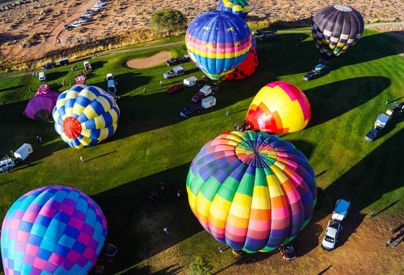 Page Lake balloon festival in Arizona