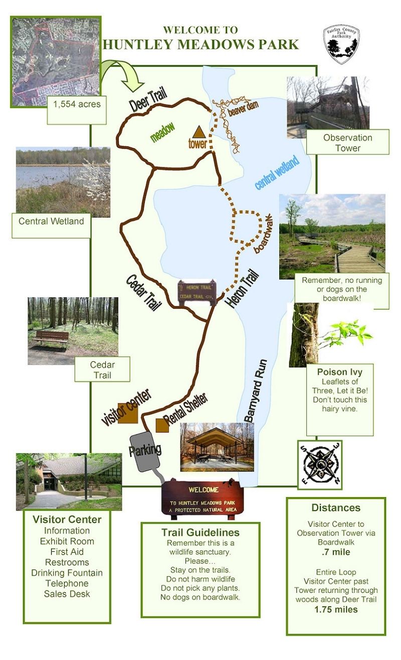 huntley meadows park map