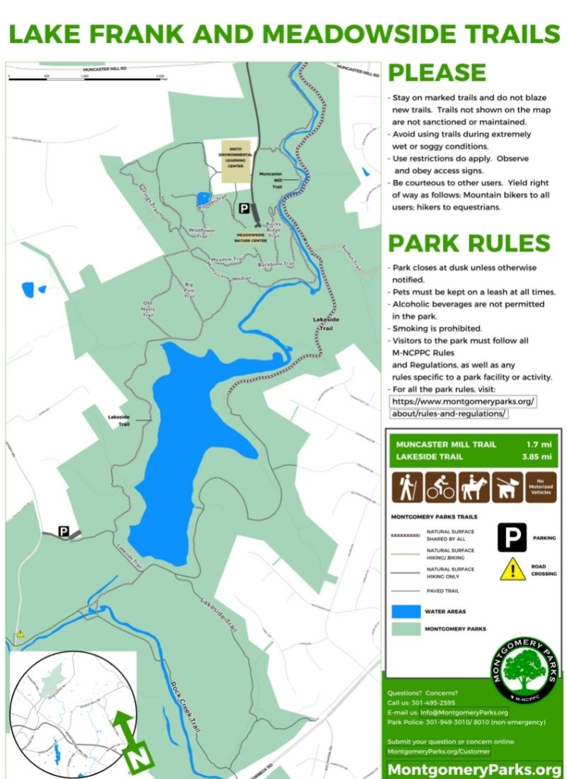 meadowside nature trail map