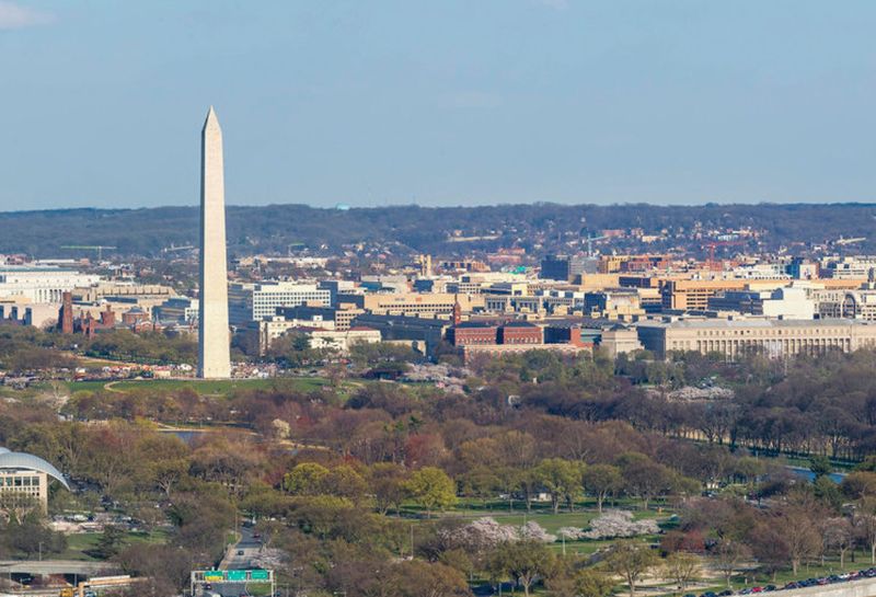 Aerial view of DC
